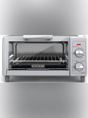 NEW BLACK+DECKER 4 Slice Toaster Oven Stainless Steel TO1701SG